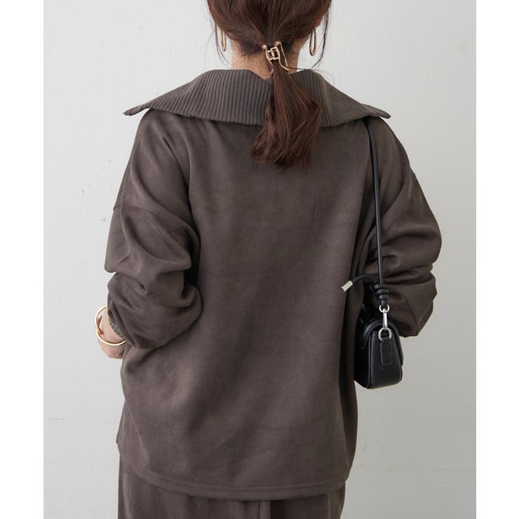 【セットアップ対応】ハーフジッププルオーバー | RMAF　NICE CLAUP / OLIVE des OLIVE | 詳細画像6 