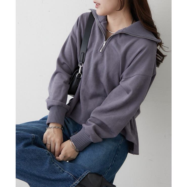 ブルー | 【セットアップ対応】ハーフジッププルオーバー | RMAF　NICE CLAUP / OLIVE des OLIVE