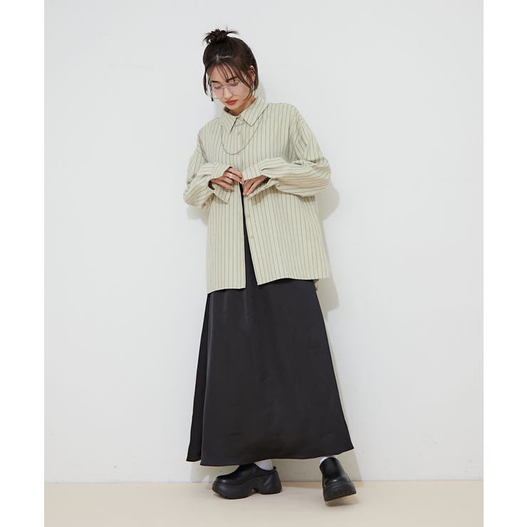 ピーチストライプシャツ | RMAF　NICE CLAUP / OLIVE des OLIVE | 詳細画像10 