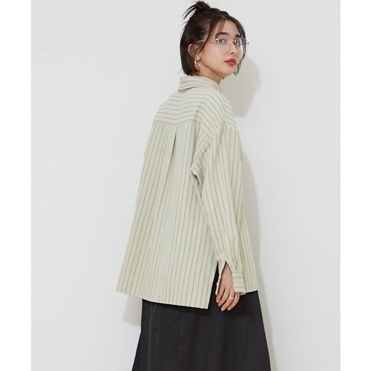 ピーチストライプシャツ | RMAF　NICE CLAUP / OLIVE des OLIVE | 詳細画像11 