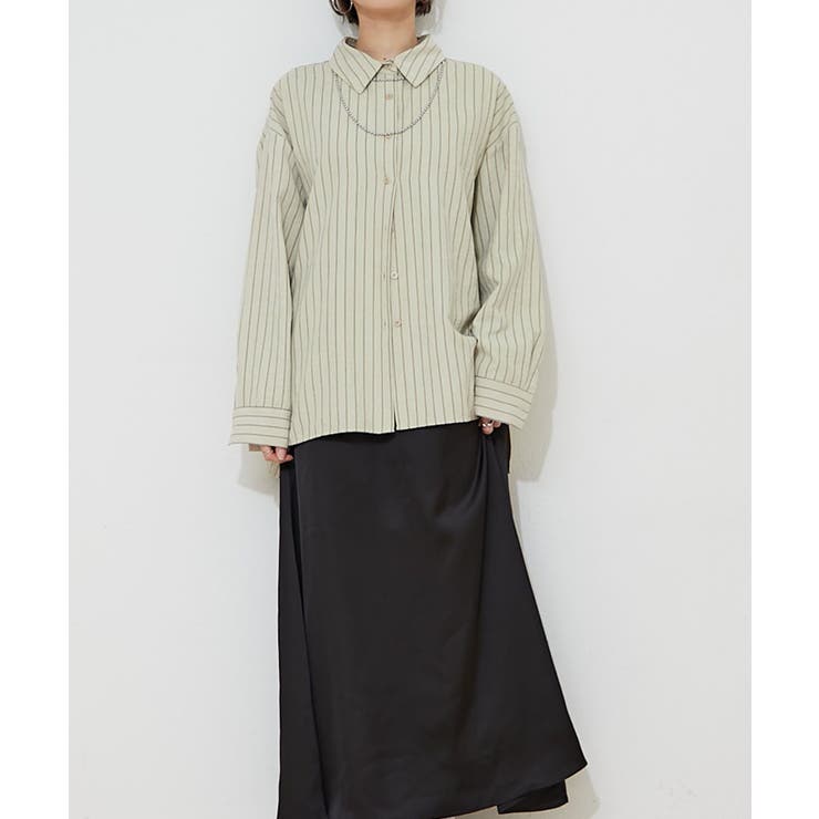ピーチストライプシャツ | RMAF　NICE CLAUP / OLIVE des OLIVE | 詳細画像13 