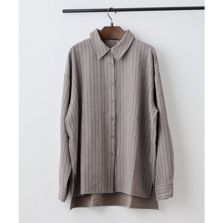 ピーチストライプシャツ | RMAF　NICE CLAUP / OLIVE des OLIVE | 詳細画像15 