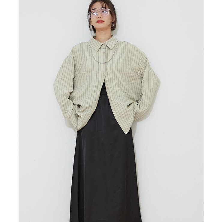 ピーチストライプシャツ | RMAF　NICE CLAUP / OLIVE des OLIVE | 詳細画像6 