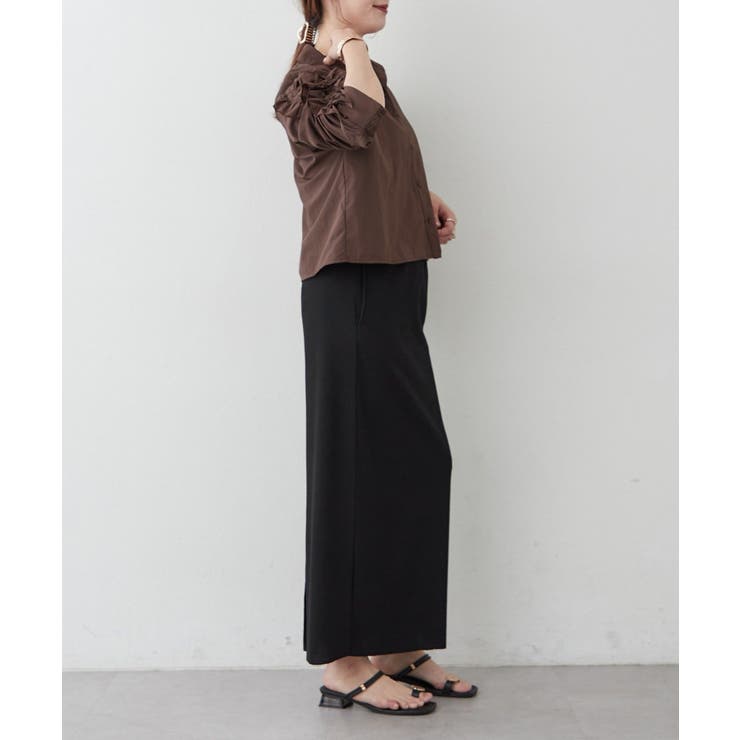 【接触冷感 / UVカット / はっ水】袖フリルギャザーシャツ | RMAF　NICE CLAUP / OLIVE des OLIVE | 詳細画像25 