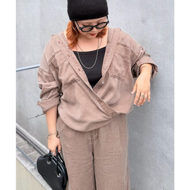3WAYリヨセルデニムシャツ | RMAF　NICE CLAUP / OLIVE des OLIVE | 詳細画像13 