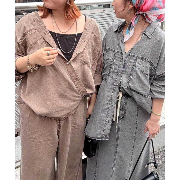 3WAYリヨセルデニムシャツ | RMAF　NICE CLAUP / OLIVE des OLIVE | 詳細画像16 