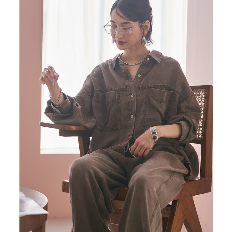 3WAYリヨセルデニムシャツ | RMAF　NICE CLAUP / OLIVE des OLIVE | 詳細画像20 