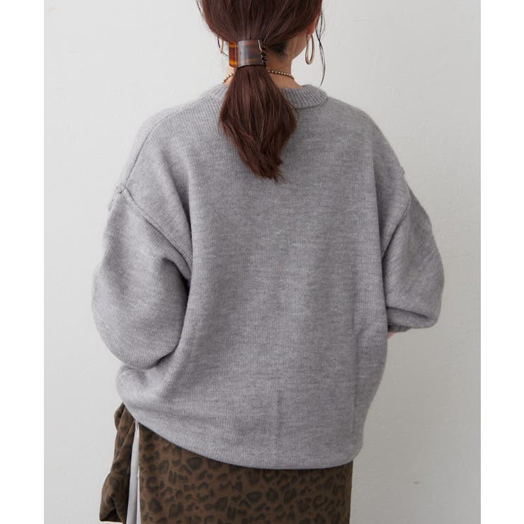 【5色展開】配色使いニットプルオーバー | RMAF　NICE CLAUP / OLIVE des OLIVE | 詳細画像11 