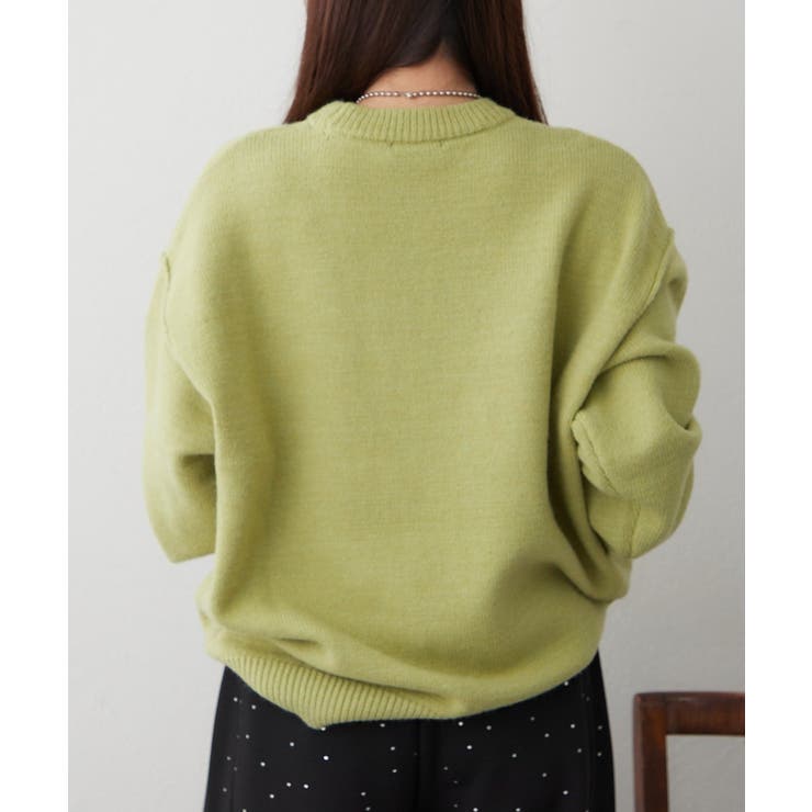 【5色展開】配色使いニットプルオーバー | RMAF　NICE CLAUP / OLIVE des OLIVE | 詳細画像30 
