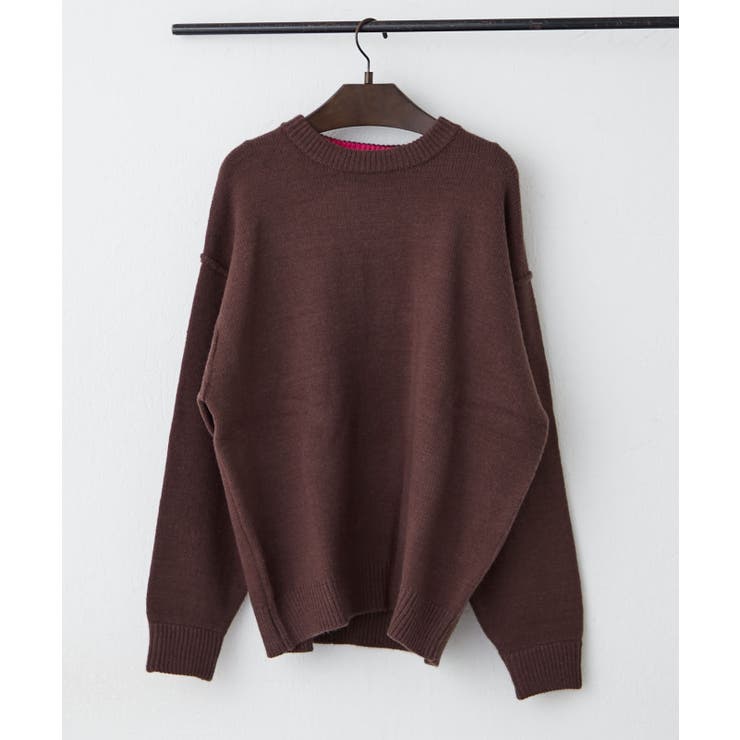 【5色展開】配色使いニットプルオーバー | RMAF　NICE CLAUP / OLIVE des OLIVE | 詳細画像38 