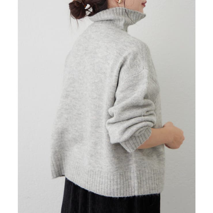 ヤクタッチハーフジップニット | RMAF　NICE CLAUP / OLIVE des OLIVE | 詳細画像20 