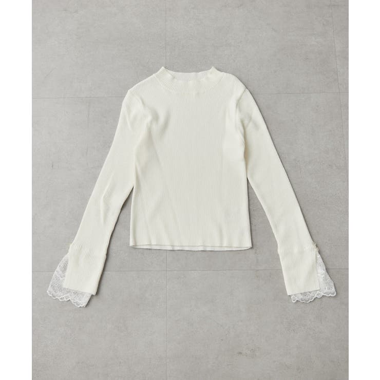 【6色展開】上品見えが叶う、袖口レースリブニット | RMAF　NICE CLAUP / OLIVE des OLIVE | 詳細画像19 