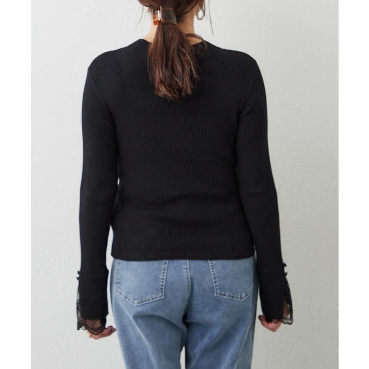 【6色展開】上品見えが叶う、袖口レースリブニット | RMAF　NICE CLAUP / OLIVE des OLIVE | 詳細画像41 