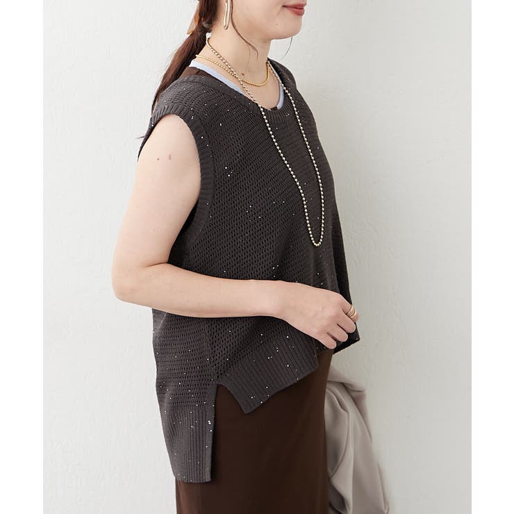 スパンコールラメベスト | RMAF　NICE CLAUP / OLIVE des OLIVE | 詳細画像11 