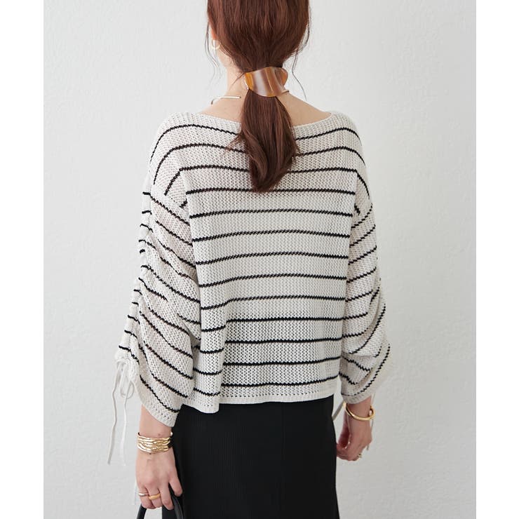 【夏から秋まで着れる】メッシュダブルドロストプルオーバー | RMAF　NICE CLAUP / OLIVE des OLIVE | 詳細画像14 