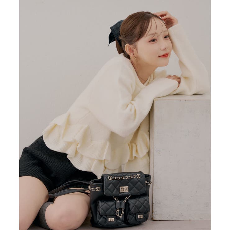 【5色展開】ヘムフリルカーディガン | RMAF　NICE CLAUP / OLIVE des OLIVE | 詳細画像53 