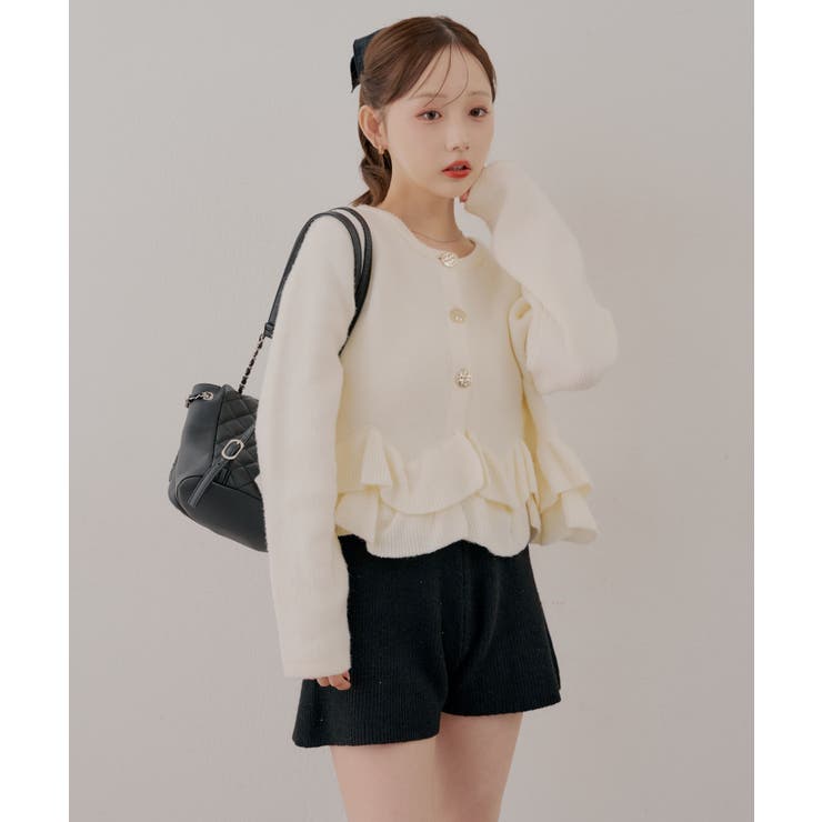 【5色展開】ヘムフリルカーディガン | RMAF　NICE CLAUP / OLIVE des OLIVE | 詳細画像54 