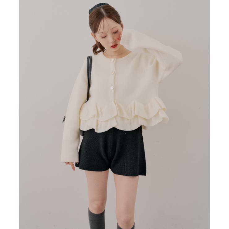 【5色展開】ヘムフリルカーディガン | RMAF　NICE CLAUP / OLIVE des OLIVE | 詳細画像59 