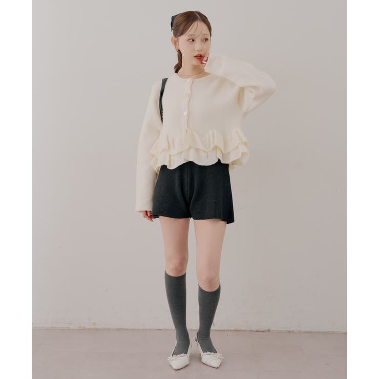 【5色展開】ヘムフリルカーディガン | RMAF　NICE CLAUP / OLIVE des OLIVE | 詳細画像60 