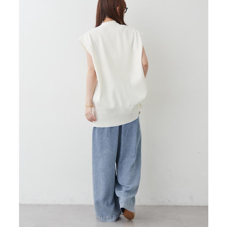 デザイン釦ニットベスト | RMAF　NICE CLAUP / OLIVE des OLIVE | 詳細画像17 