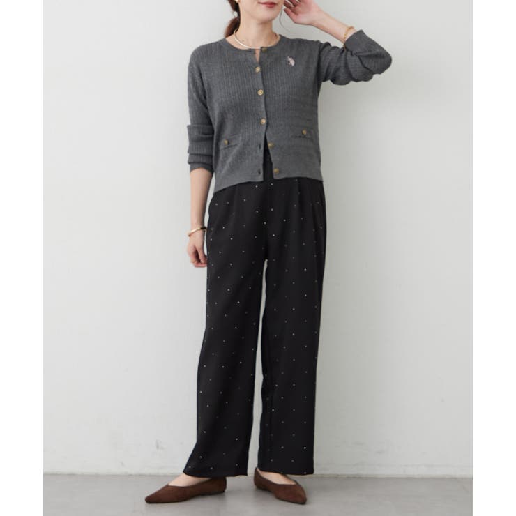 【U.S. POLO ASSN. ×RMAF】ケーブルニットカーディガン | RMAF　NICE CLAUP / OLIVE des OLIVE | 詳細画像6 