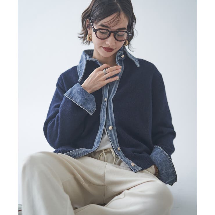 デニムドッキングカーディガン | RMAF　NICE CLAUP / OLIVE des OLIVE | 詳細画像25 