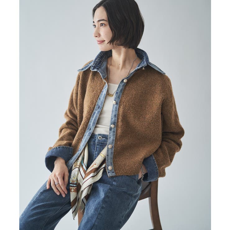 デニムドッキングカーディガン | RMAF　NICE CLAUP / OLIVE des OLIVE | 詳細画像44 
