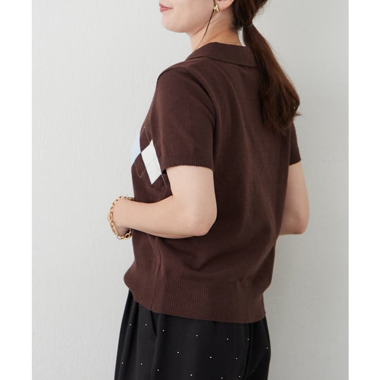秋を先取り！アーガイルポロニット | RMAF　NICE CLAUP / OLIVE des OLIVE | 詳細画像13 