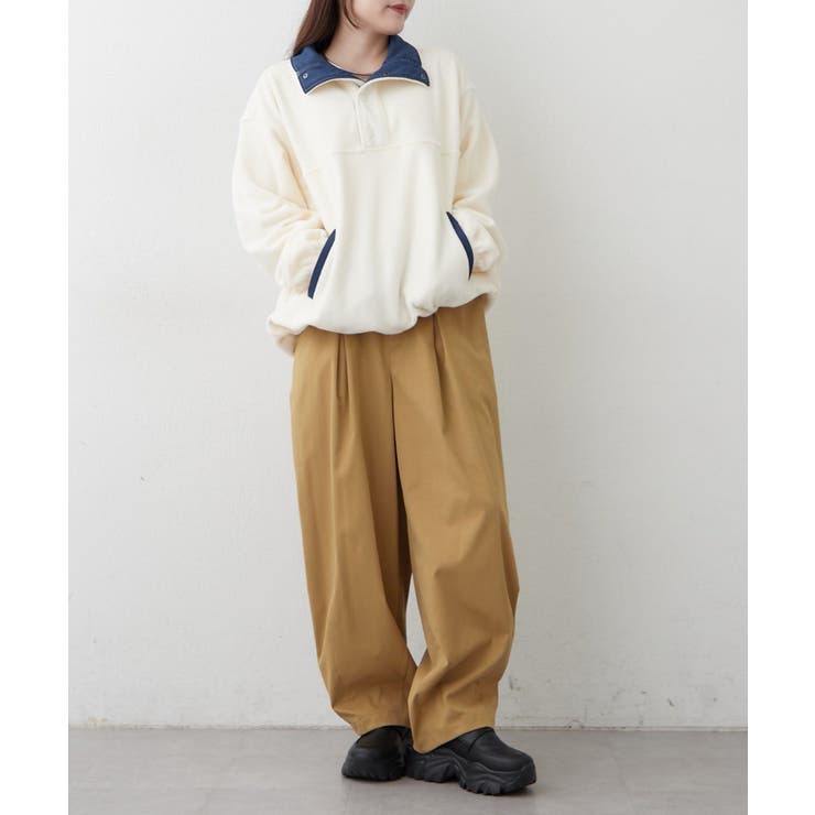 フリース配色アノラック | RMAF　NICE CLAUP / OLIVE des OLIVE | 詳細画像19 