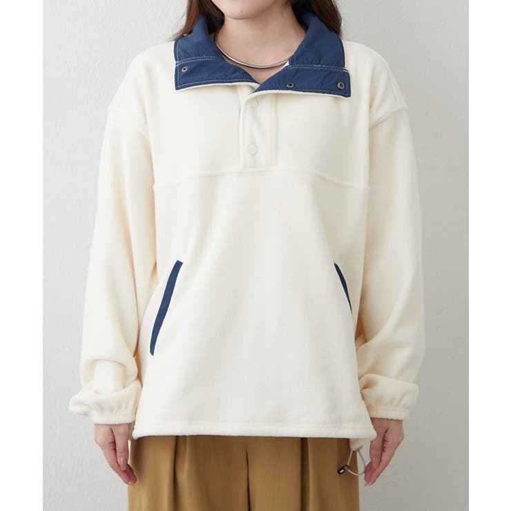 フリース配色アノラック | RMAF　NICE CLAUP / OLIVE des OLIVE | 詳細画像28 