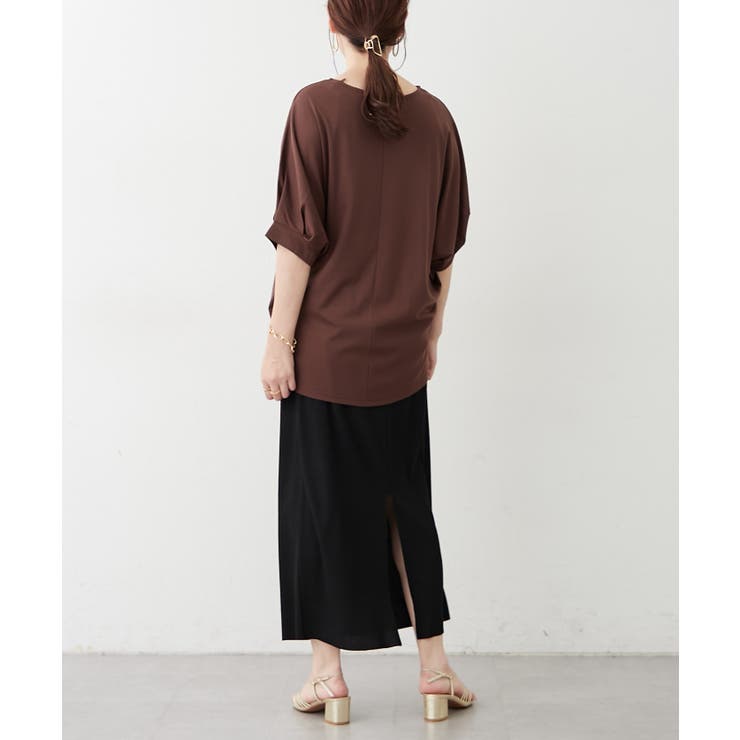 【接触冷感】コインチャーム付ネックレス刺繍Tシャツ | RMAF　NICE CLAUP / OLIVE des OLIVE | 詳細画像13 
