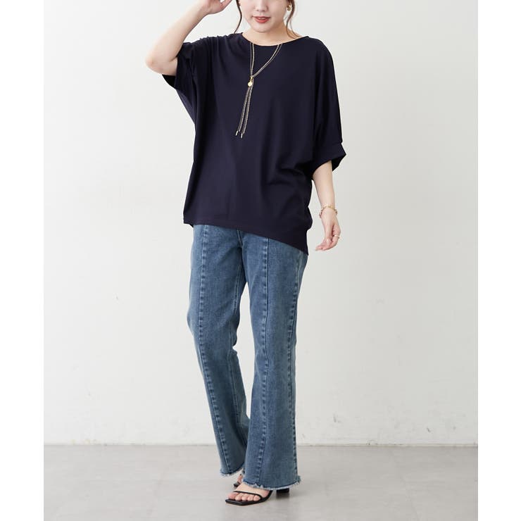 【接触冷感】コインチャーム付ネックレス刺繍Tシャツ | RMAF　NICE CLAUP / OLIVE des OLIVE | 詳細画像20 