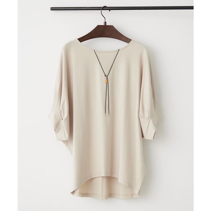 コインチャーム付ネックレス刺繍Tシャツ | RMAF　NICE CLAUP / OLIVE des OLIVE | 詳細画像7 