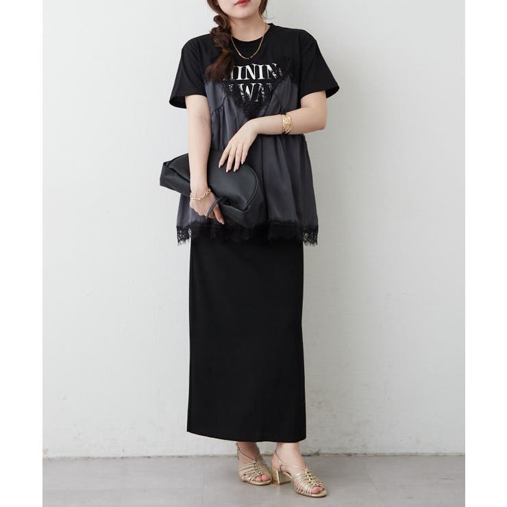 サテンドッキングキャミTシャツ | RMAF　NICE CLAUP / OLIVE des OLIVE | 詳細画像15 