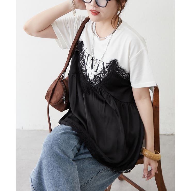 サテンドッキングキャミTシャツ | RMAF　NICE CLAUP / OLIVE des OLIVE | 詳細画像18 