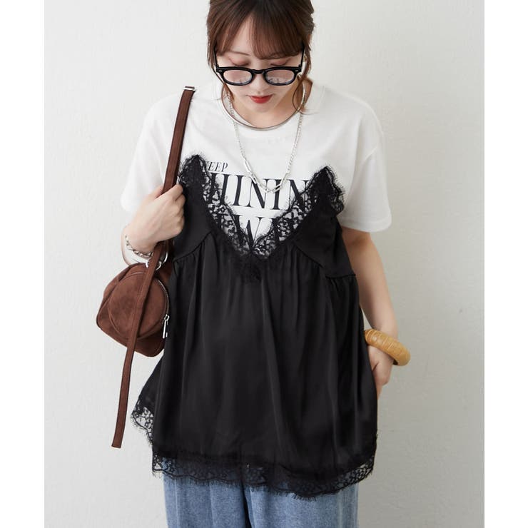 サテンドッキングキャミTシャツ | RMAF　NICE CLAUP / OLIVE des OLIVE | 詳細画像19 
