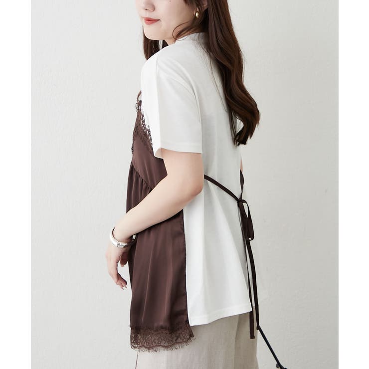 サテンドッキングキャミTシャツ | RMAF　NICE CLAUP / OLIVE des OLIVE | 詳細画像3 