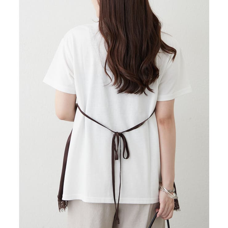 サテンドッキングキャミTシャツ | RMAF　NICE CLAUP / OLIVE des OLIVE | 詳細画像4 
