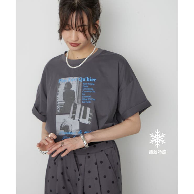 チャコール | 【接触冷感】アソート転写Tシャツ | RMAF　NICE CLAUP / OLIVE des OLIVE