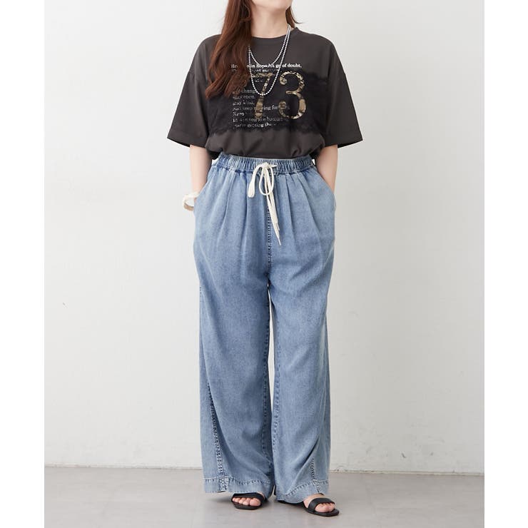 フロントレースロゴTシャツ | RMAF　NICE CLAUP / OLIVE des OLIVE | 詳細画像7 