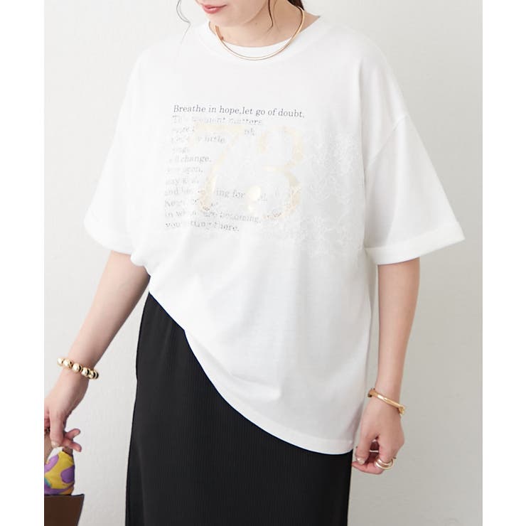 フロントレースロゴTシャツ | RMAF　NICE CLAUP / OLIVE des OLIVE | 詳細画像10 