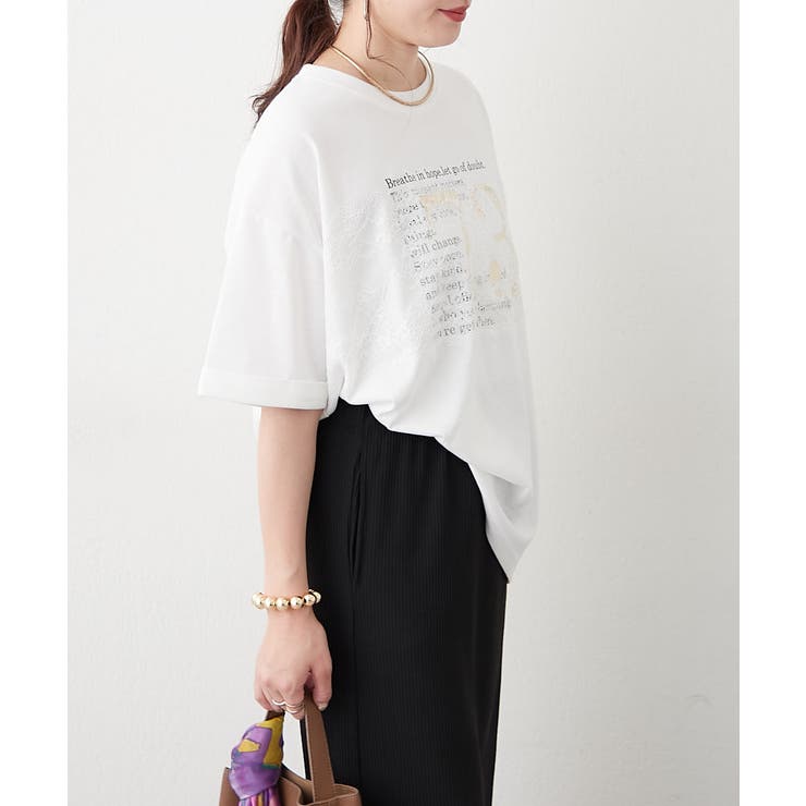 フロントレースロゴTシャツ | RMAF　NICE CLAUP / OLIVE des OLIVE | 詳細画像12 