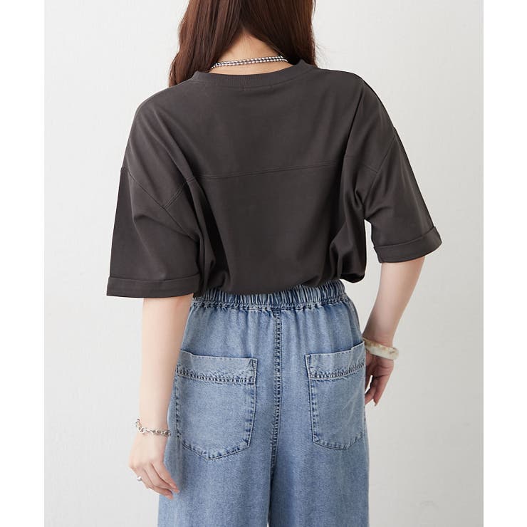 フロントレースロゴTシャツ | RMAF　NICE CLAUP / OLIVE des OLIVE | 詳細画像4 