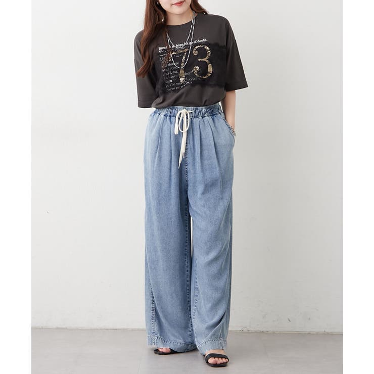 フロントレースロゴTシャツ | RMAF　NICE CLAUP / OLIVE des OLIVE | 詳細画像6 
