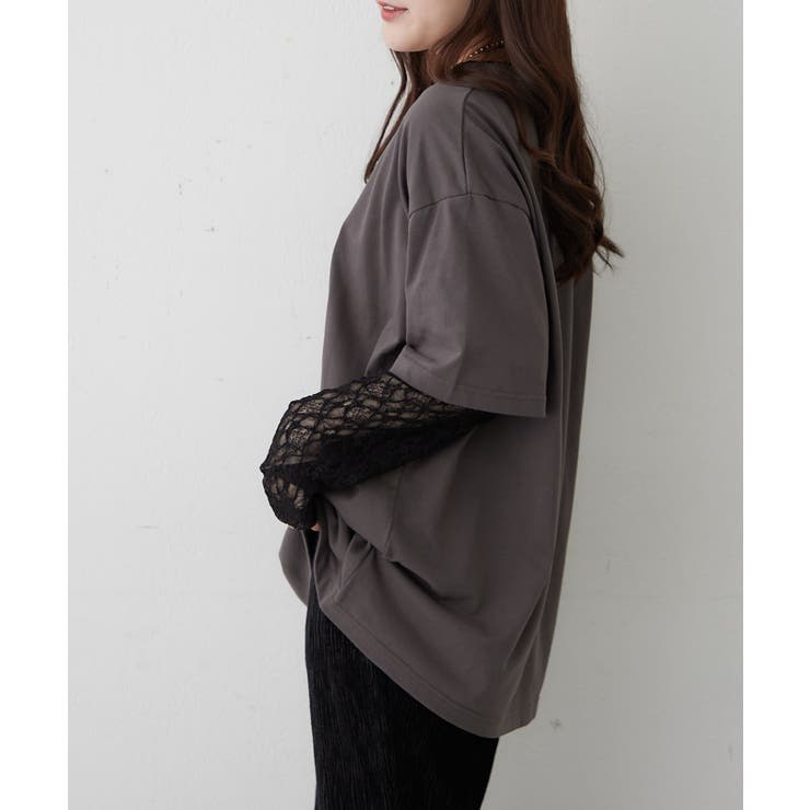 袖レース転写大人Tシャツ | RMAF　NICE CLAUP / OLIVE des OLIVE | 詳細画像11 