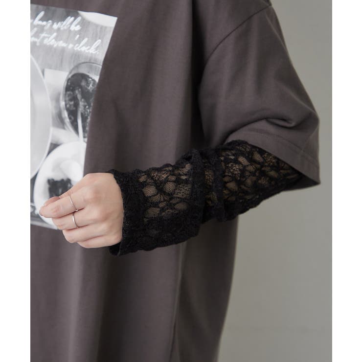 袖レース転写大人Tシャツ | RMAF　NICE CLAUP / OLIVE des OLIVE | 詳細画像21 