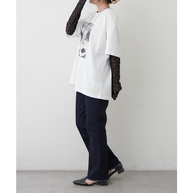 袖レース転写大人Tシャツ | RMAF　NICE CLAUP / OLIVE des OLIVE | 詳細画像6 