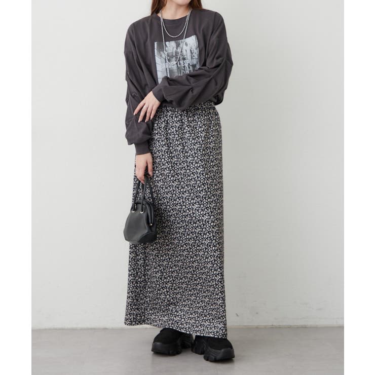 タック袖ロンT | RMAF　NICE CLAUP / OLIVE des OLIVE | 詳細画像8 
