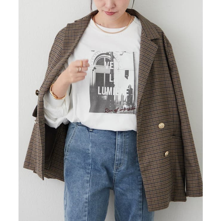 タック袖ロンT | RMAF　NICE CLAUP / OLIVE des OLIVE | 詳細画像3 