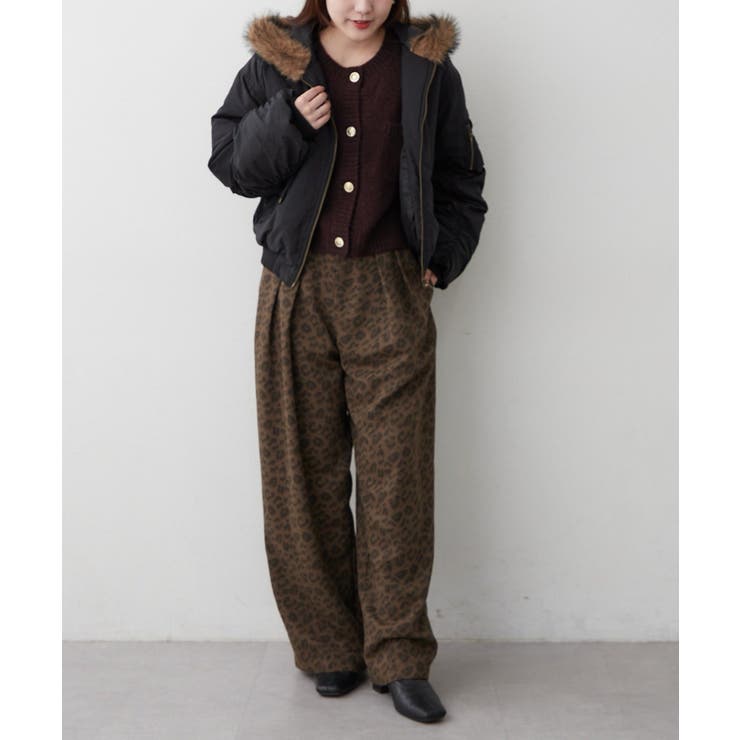 フェイクファー付MA-1ブルゾン | RMAF　NICE CLAUP / OLIVE des OLIVE | 詳細画像17 